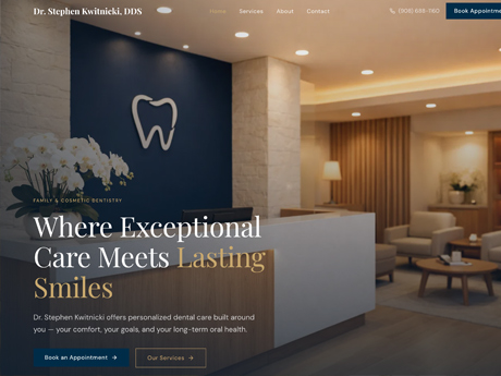 Dr. Stephen Kwitnicki — Dental Practice Website